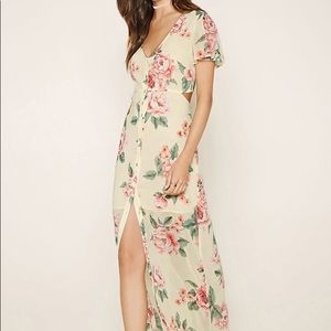 Forever 21 maxi dress with a cutout back. Size S.
